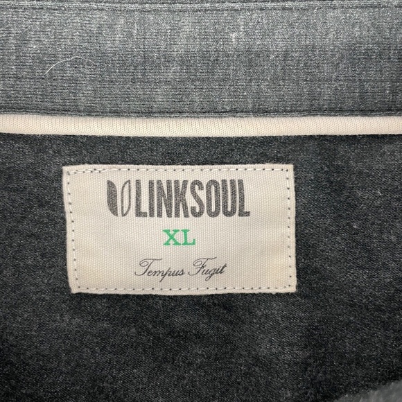 Linksoul Golf Mens Size XL Long Sleeve Button Down Hybrid Stretch Shirt Charcoal - Picture 6 of 6